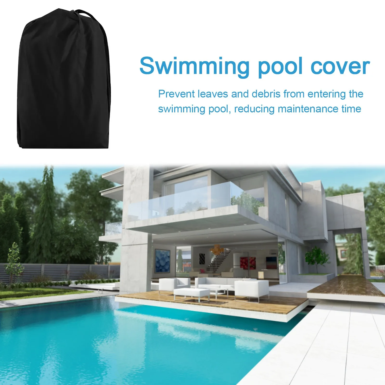 Swimming Pool Cover Durable Plastic Solar Blanket Reel Protective Cover  Waterproof Sun-screen With Protection Outdoor Pool Tool - AliExpress