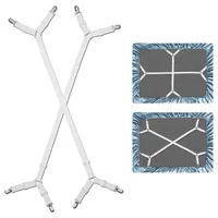 Support fixe universel pour drap de lit, Kits de sangles de fixation croisées réglables à haute élasticité, Clips antidérapants pour housse de canapé 1