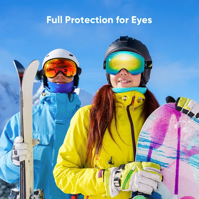 Gafas de esquí Mujeres Hombres Esquí Snowboard Gafas Protección Gafas de  nieve Gafas Negro Cola Gafas de esquí de snowboard