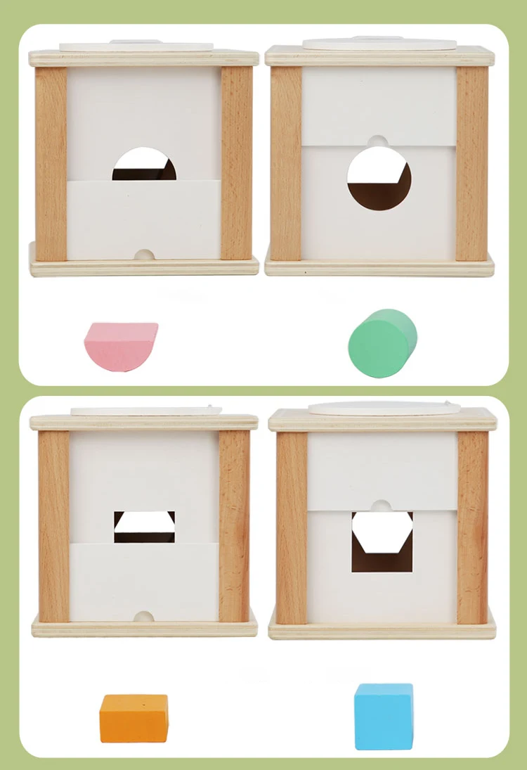Wooden Shape Matching Box Children's Educational Toys Montessori Kids Learning Toys Educational Education Hobbies Early Gifts