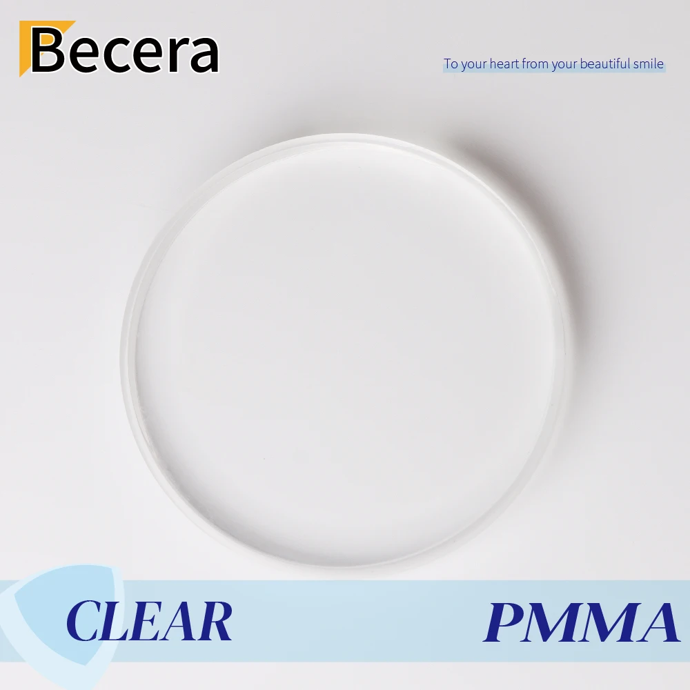5 Pezzi Dental Clear Pmma Blocks Open System Materiali Per Corone Temporanee Per Protesi Acriliche