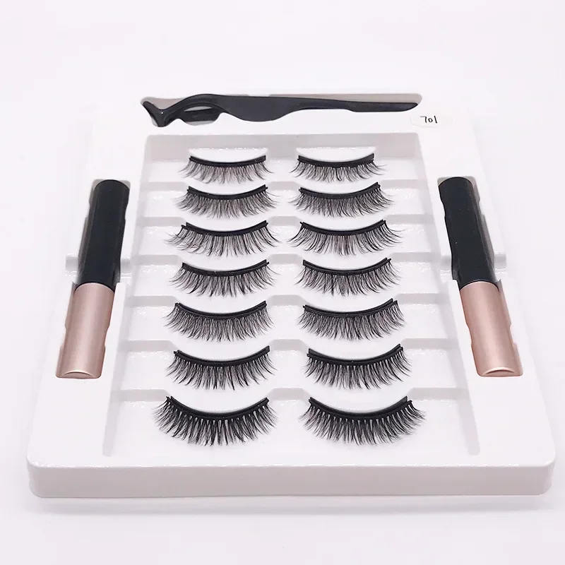 Fake Eyelashes Magnetic Eyelashes Set 5/7/10 Pair Natural Cilia