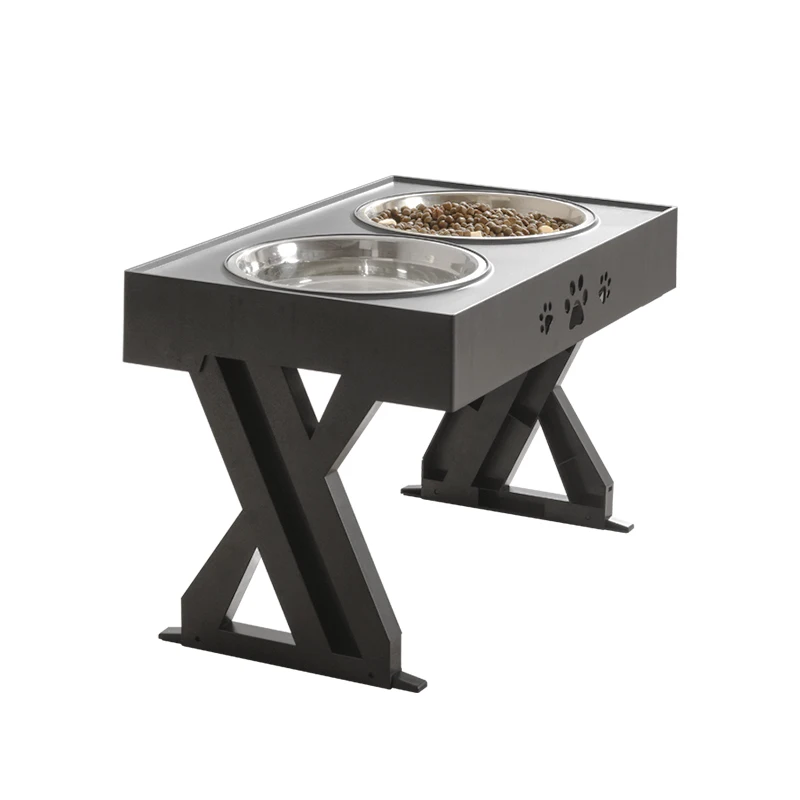 Adjustable Elevated Dog Double Feeding Bowls