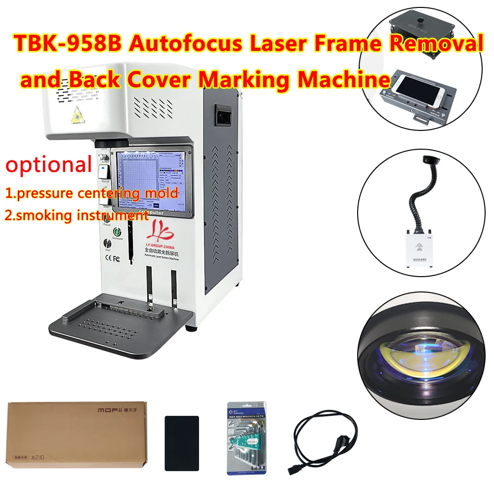 Iphone back glass laser machine machine lcd iphone 13 pro max 958b