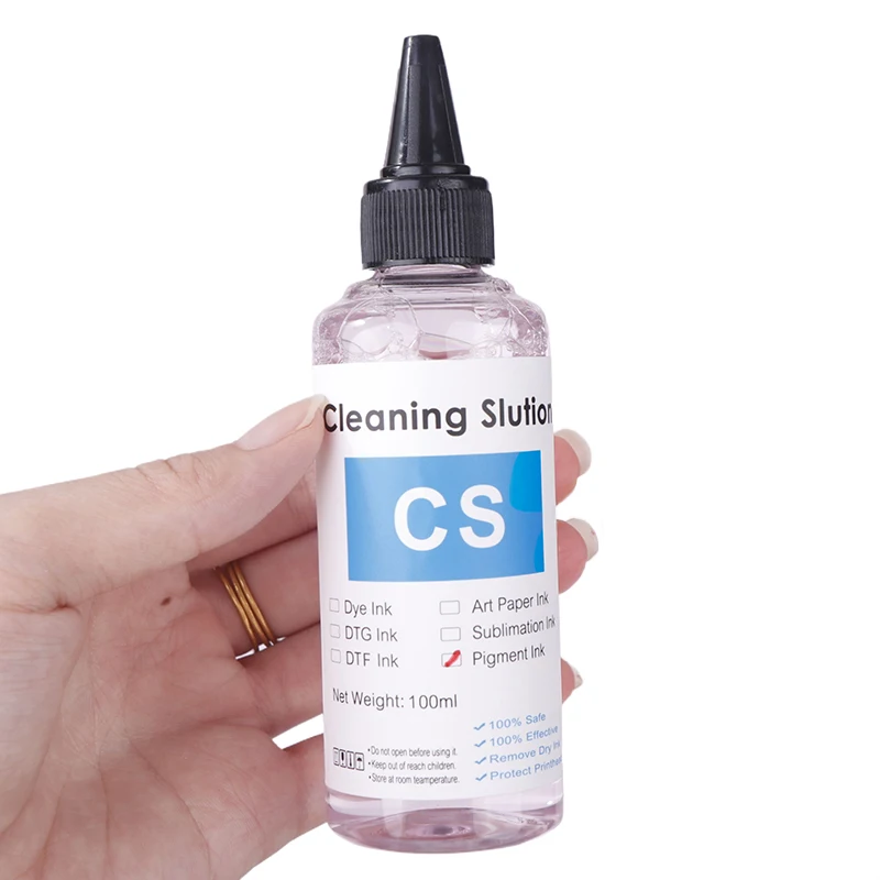 100ml DTF Ink Cleaner Cleaning Solution Liquid For DTF Printer Printhead Tube Cleaning