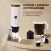 2024 Fully Automatic Portable Coffee Maker with USB Power One-Click Extraction Aluminum OEM Coffee New Design 2
