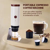 2024 Fully Automatic Portable Coffee Maker with USB Power One-Click Extraction Aluminum OEM Coffee New Design 2