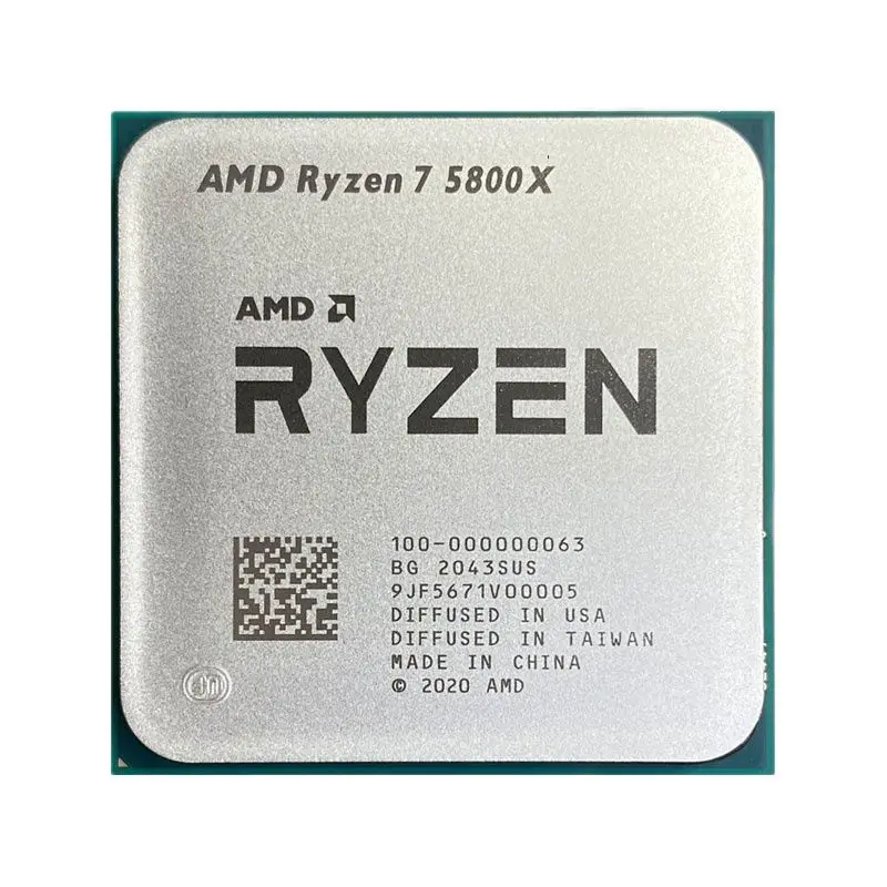 AMD Ryzen 7 5800X R7 5800X 3.8 GHz Used Eight-Core 16-Thread CPU Processor  7NM L3=32M 100-000000063 Socket AM4