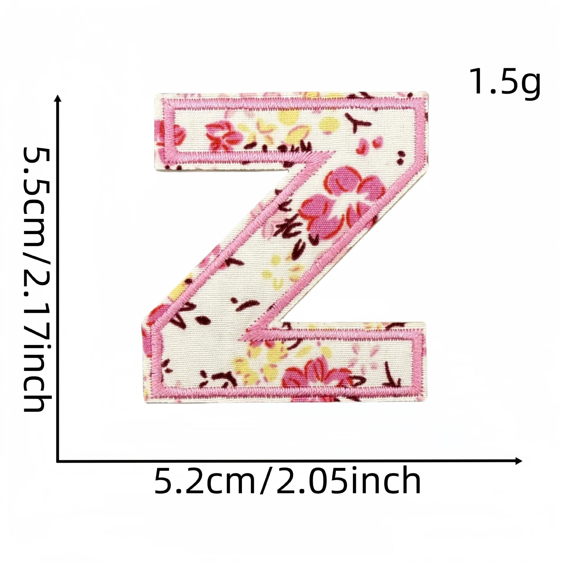 1PC A-Z Alphabet Blume Brief Eisen auf Patches Stickerei Brief Patches für Hüte Tasche Shirts Schuhe DIY Liefert – Detail 34