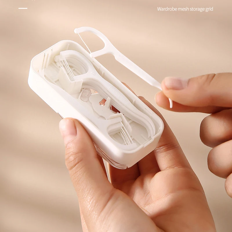 Automatic Dental Floss Storage Box Floss Dispenser Reusable Floss  Toothpicks Container Portable Teeth Flosser Pick Holder Tool - AliExpress