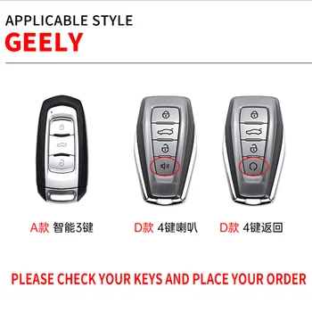Car Key Case Cover Key Bag For Geely Coolray Atlas Boyue Nl3 Emgrand X7 Ex7 Suv Gt Gc9 Borui Auto - - Racext™️ - - Racext 15