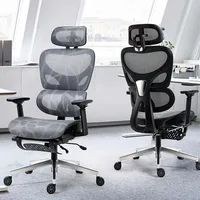 Ergonomic Chair Sedentary Comfort Office Chair Home Study Computer Game Chair Backrest Adjustable Seat With Footrest 1