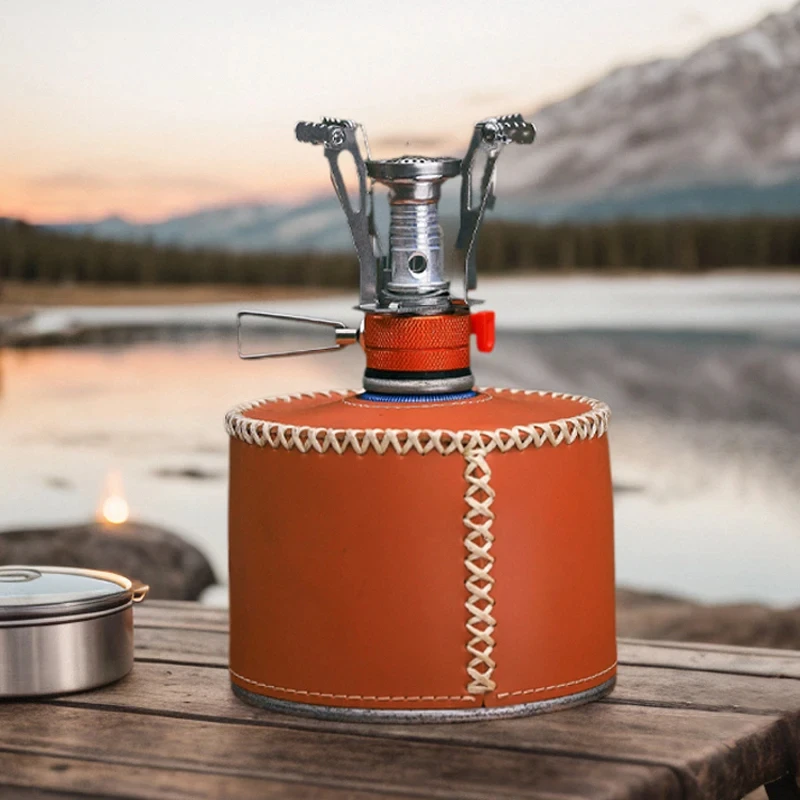 Ultralight Mini Camping Stove Foldable All-in-One Gas Heater Outdoor Cookware