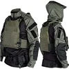 Tactical Combat Shirts Men Long Sleeve Breathable T-shirt Camo Hooded Quick-dry CS Paintball T-Shirt Tops Wear-resisting 1