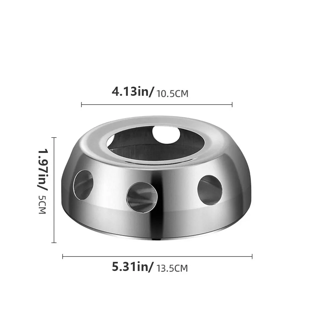 1pc Stainless steel heating tea warmer, glass pot, candle insulation base, tea warmer, tea seat, milk warmer Heating base