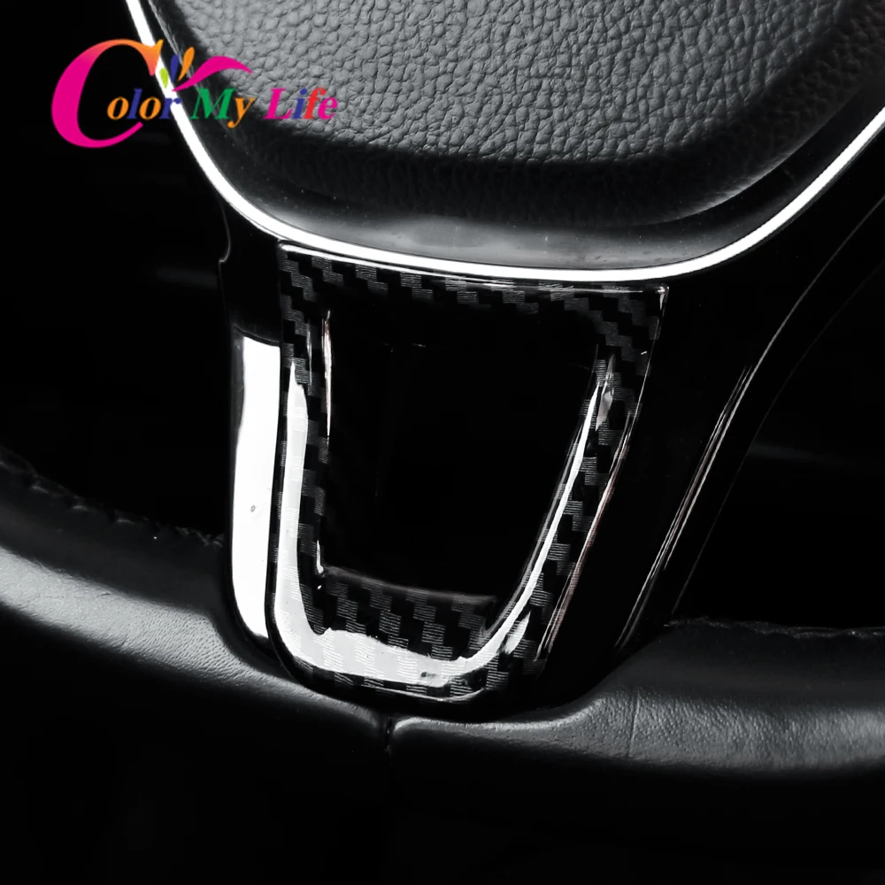 Car Styling Stickers ABS Steering Wheel Panel Decoration For Volkswagen VW Golf 7