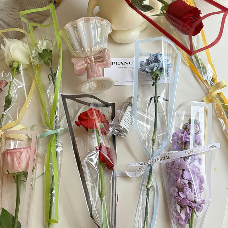 Wedding Birthday Party Florist Packing Bags Flower Wrapping Paper 50Pcs