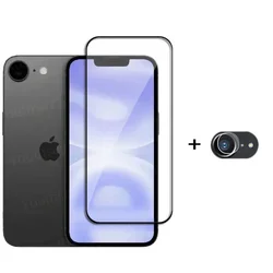 6 - in - 1 Premium Tempered Glass Screen and Camera Protector Set - iPhone 16e SE4 (1 Glass and 1 Lens)
