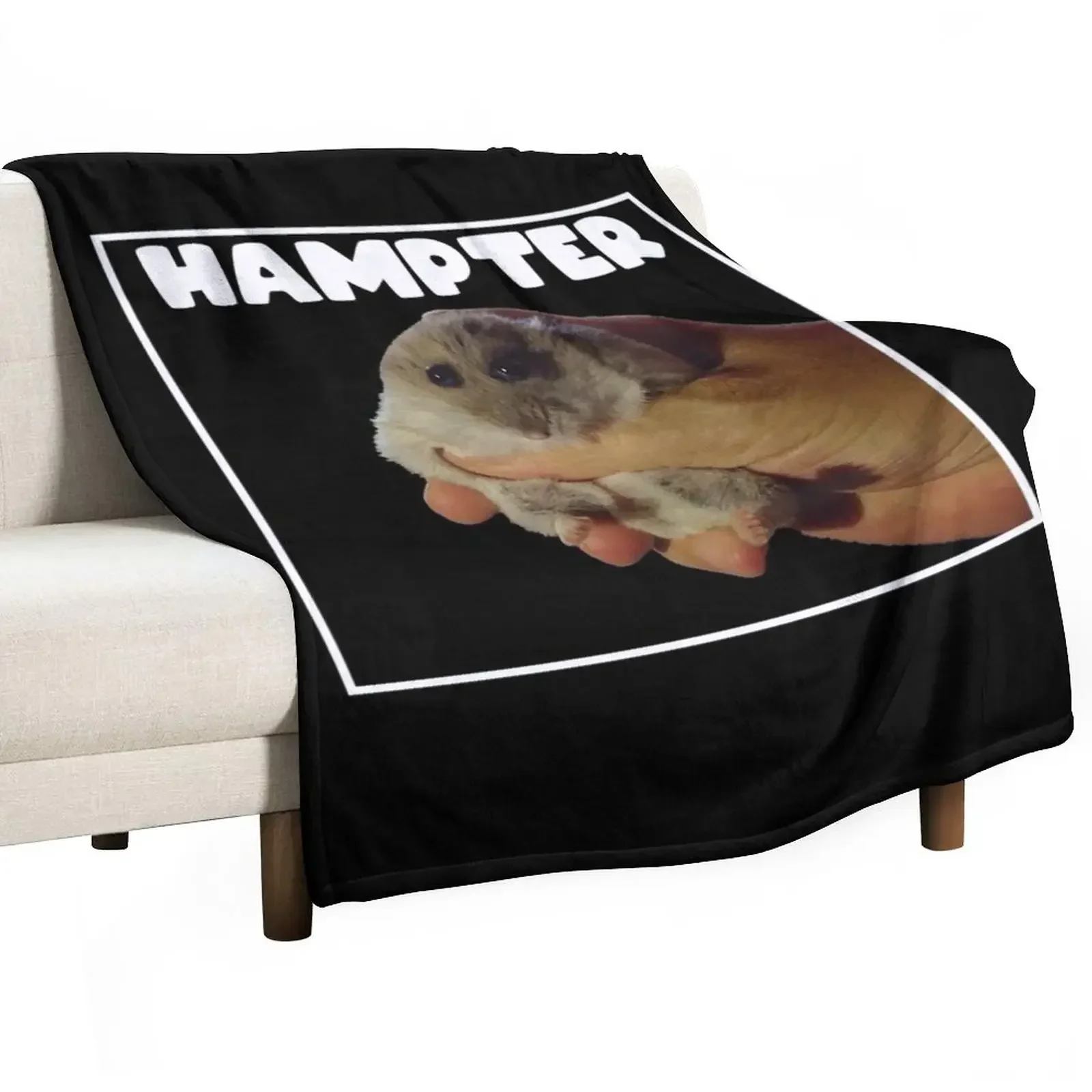 

Hampter Meme Hamster Throw Blanket Soft Beds Tourist Blankets