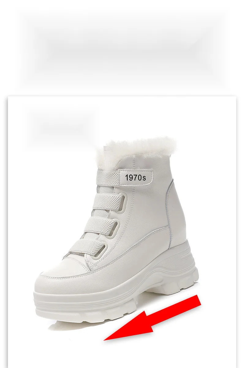 Doposci da donna 2024, la nuova altezza interna ispessita in peluche invernale aumenta i versatili stivali Martin, pelle e pelliccia_voghion.com