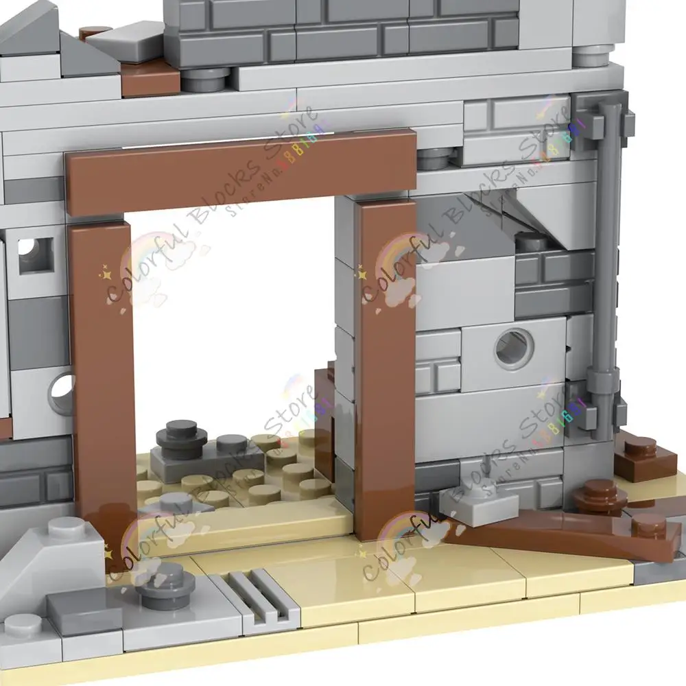 Military Series War Ruins Building Blocks - Educational DIY Architecture Toy Set