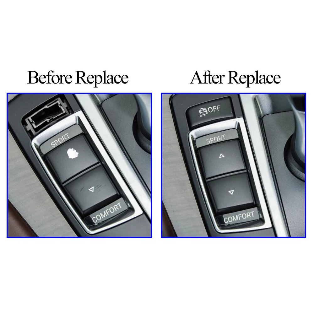 Car Console Antislip Switch Sport Buttons Radar Sensor Button Cover push button switch For BMW 5 6 X3 X4 Series F10 F11 F06 F12 F25 F26 61319267890
