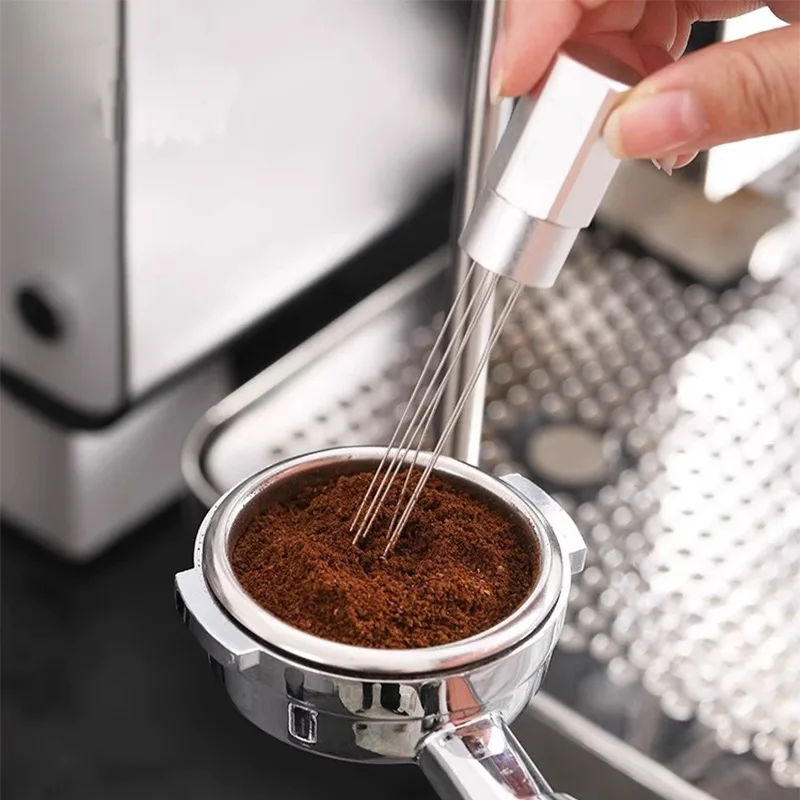 Magnetic Espresso Coffee Stirrer 8 Needles Coffee Distributor Wdt