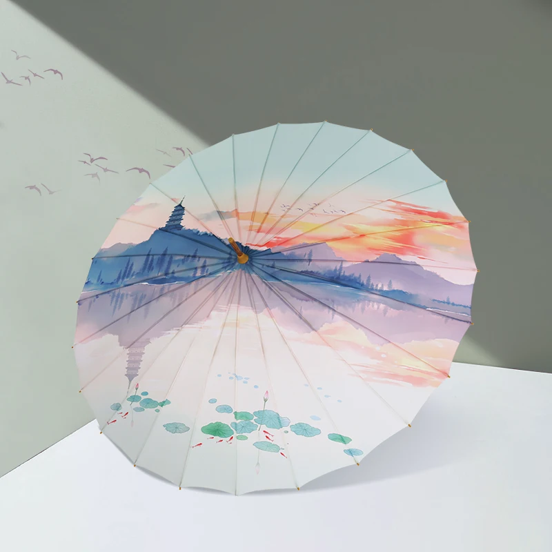 Chinese Windproof Umbrella Patio Academy Long Handle Anime Cute Luxury Umbrella Rain Women Regenschirm Outdoor Product