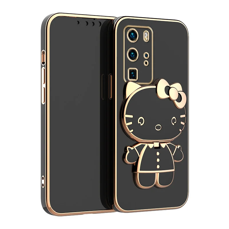 thumbnail image 1 of Hello Kitty Mirror Silicone Case For Xiaomi Redmi Note 12 12S 11 Pro Plus 11S 10 10S 9S 9 8 7 12C 10C 10X 9A 9C Plating Cover, 1 of 5