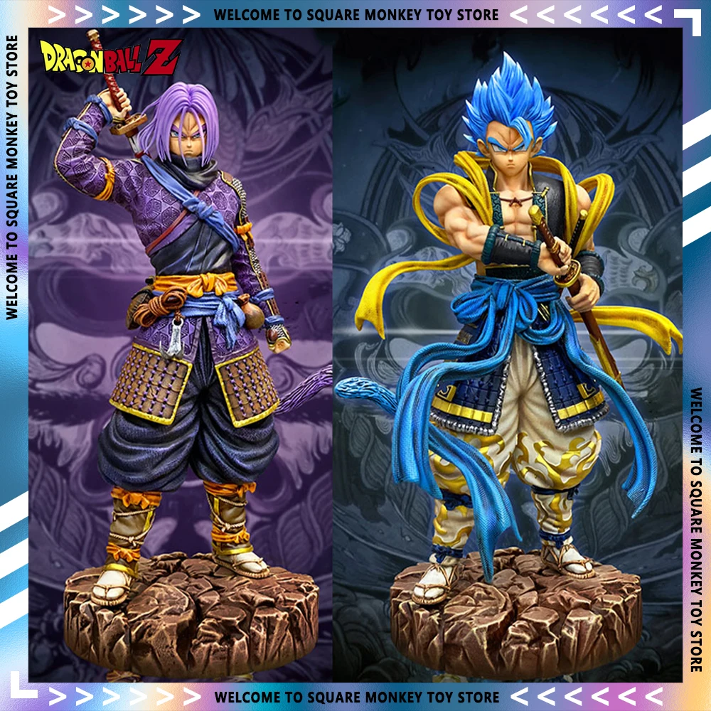32cm Dragon Ball Z Samurai Figure Trunks Gogeta Anime Figure Super