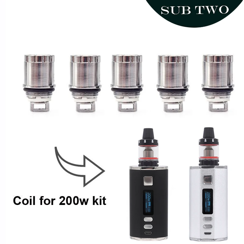 5pcs SUB TWO 200W box mod kit coils Replaceable head core for 0.3ohm