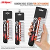 Hi Spec 1/4" 3/8" 1/2" Socket Wrench Storage Rack Rail Holder Portable Black&Red Organizer Home Tool Organizer Cabinet 5