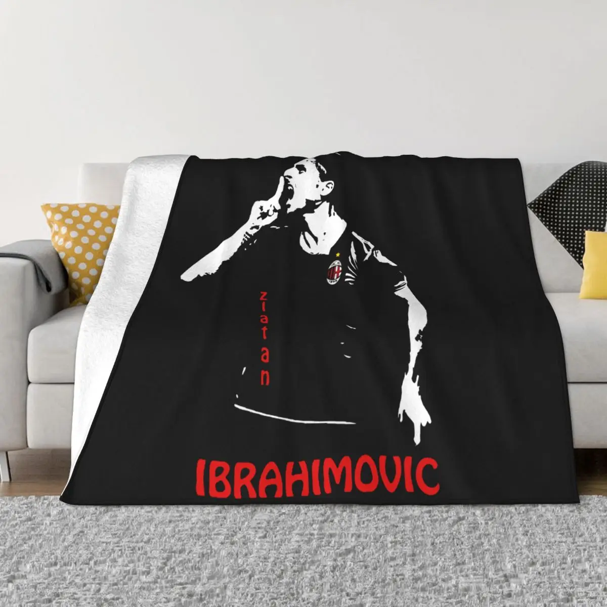 Ibrohmovic Ibra Milan Zlatan Maglietta 4366 coperta copriletto sul