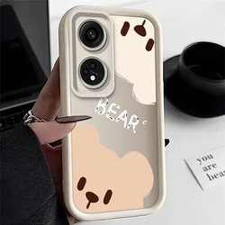 Adorable Bear Cat Silicone Phone Case - Stylish and Durable Protective Cover for Realme 11 NFC 4G (WhiteBear)
