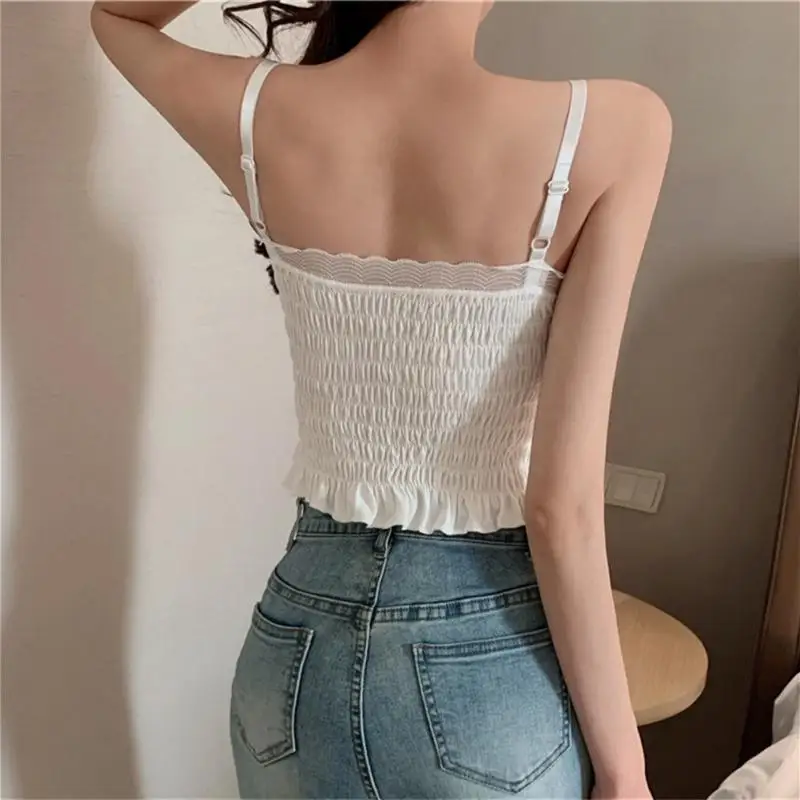 

Womens Clothing Camisole Comfortable Adjustable Thin Shoulder Strap Sports Underwear Top Lace Breathable And Skin Friendly Bra