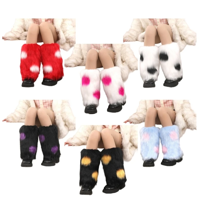 

Women's Fauxs Furs Leg Warmer for Womens Winter Warm Furs Boot Cuffs Cover,Christmas,Halloween,Party, Cosplays Costume