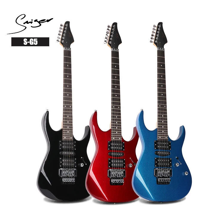 

Made in china OEM guitar manufacturer wholesale price custom logo Dual Shake Electric Guitar
