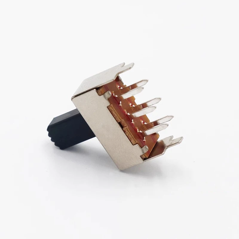 5pcs/lot SS-22F08 2-speed vertical toggle switch 6-pin straight handle sliding switch 2-speed toy power supply sliding
