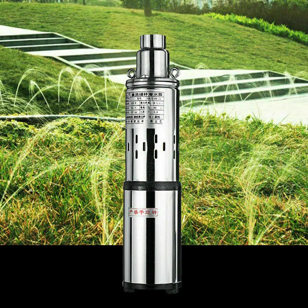 

24V 200W Solar Water Pump Deep Well Solar Mute DC 30M 16L/Min Submersible Pump Farm Ranch Pump Max Flow 1.2m³/H