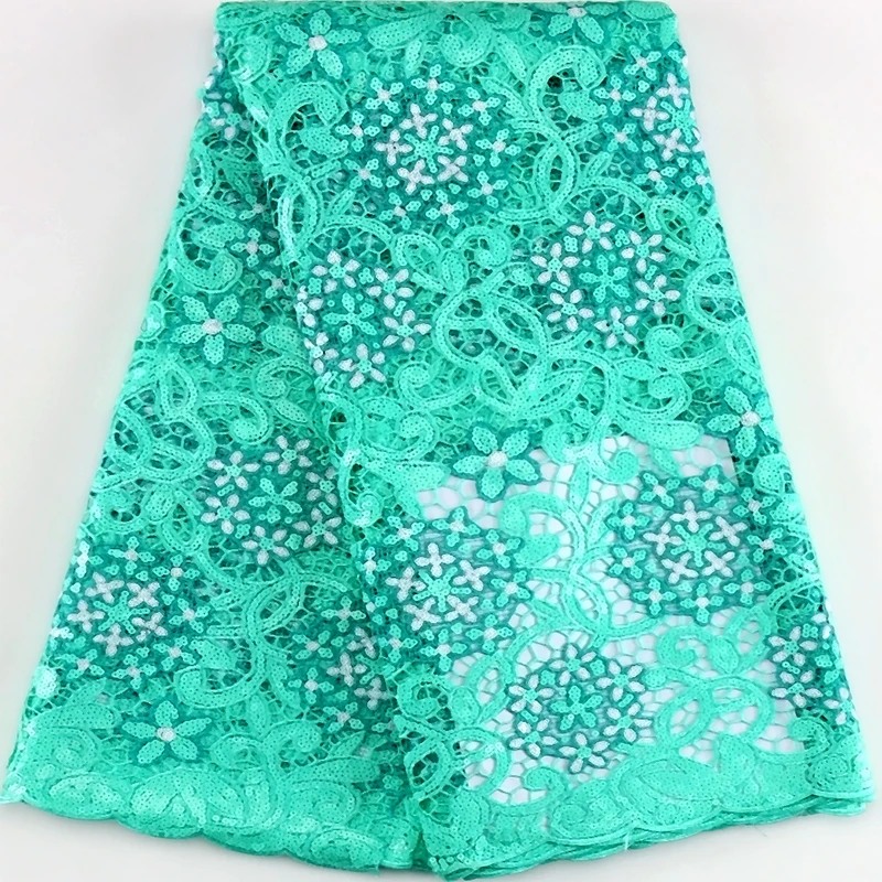 

Водорастворимая кружевная ткань из шнура для свадебной вечеринки, Блестящие Блестки, французские и африканские, нигерийские гипюровые, приятные для кожи, модные