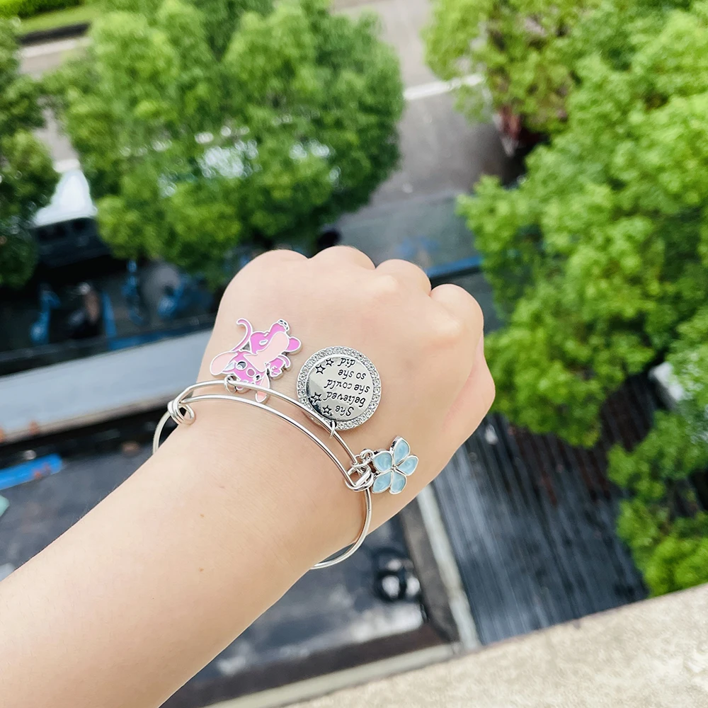 Braccialetto Stitch Con Ciondolo - Design Cartoni Animati, Regolabile, Per Donne E Ragazze, Regalo Ideale - Foto 8