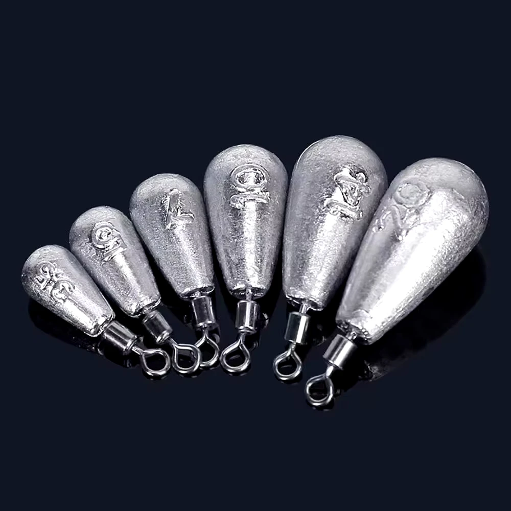 15 plombs goutte d'eau 3.5g à 20g pour pêche verticale et mer kit d'accessoires métalliques de pêche