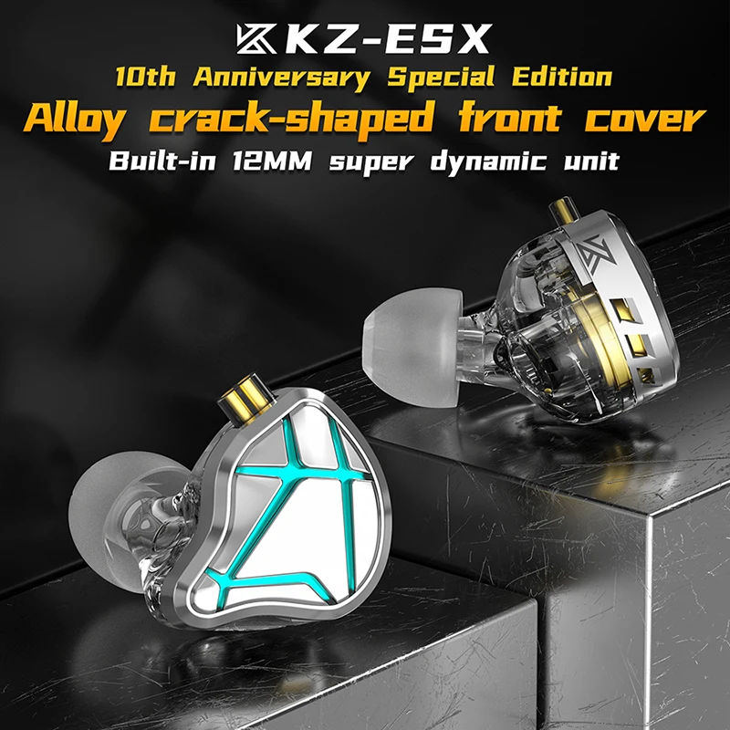 KZ ESX   12MM ̳  ̾ HIFI Bass ̾  ̾     2PIN ̺ ZSX EDA