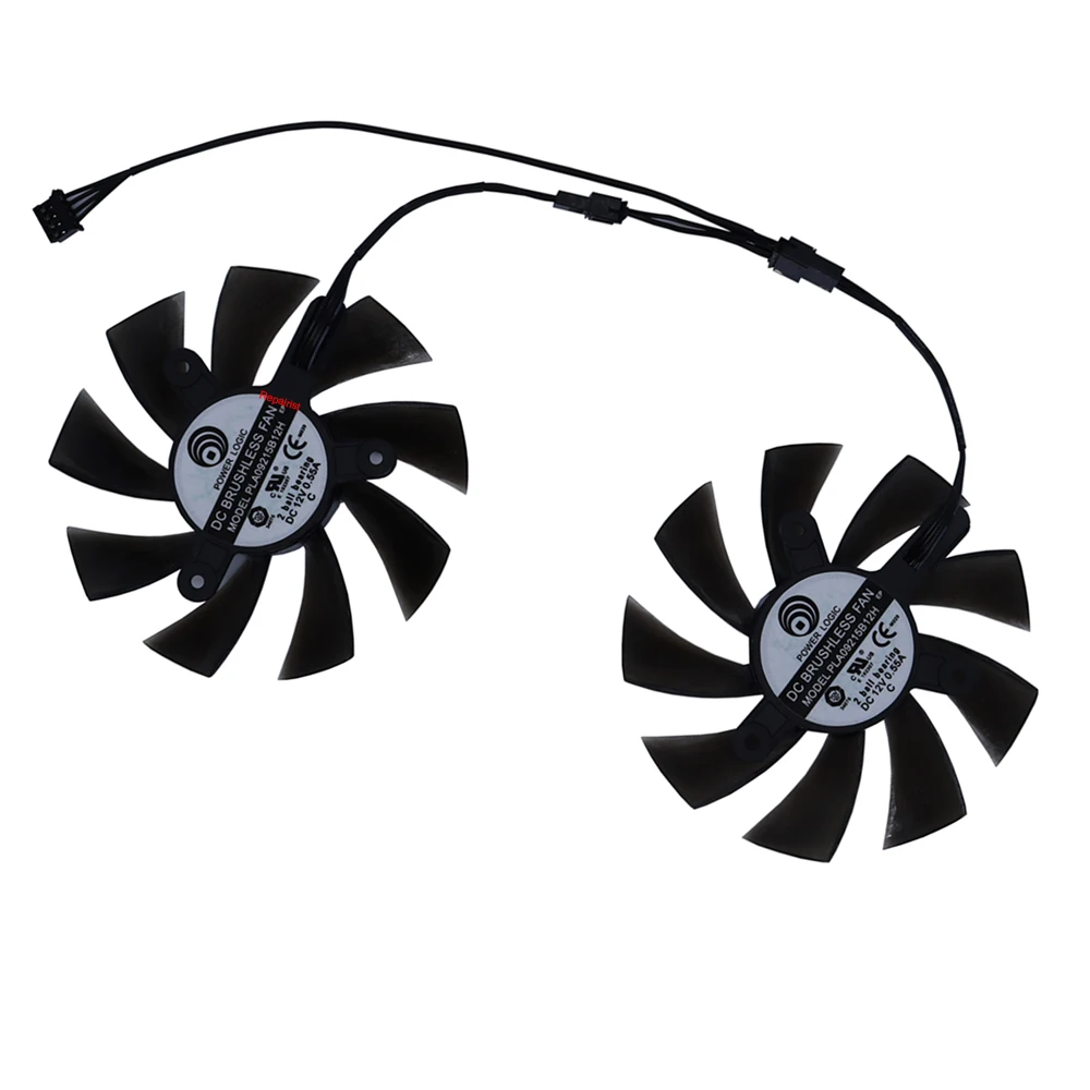 2 개/대 CF9015H12S GA92S2H,GPU Cooler,GPU 쿨러,그래픽 팬,적용 대상 Emtekinc EMTEK GTX1660 SUPER MIRACLE II D6 6GB,대체 PLA09215B12