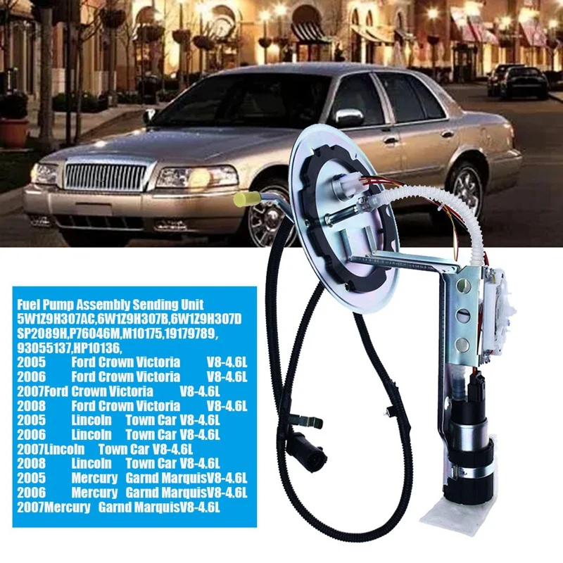 

5W1Z9H307AC Fuel Pump Hanger Assembly P76046M For Ford Crown Victoria Lincoln Town Mercury Grand Marquis V8-4.6L 05-08