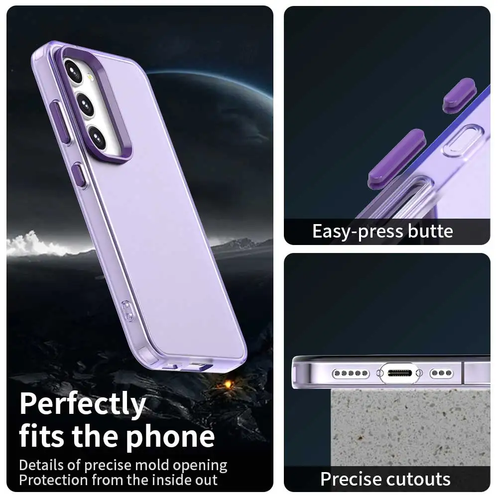 Matte Candy Translucent Frosted Bumper Phone Case