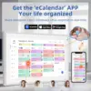 21.5 Inch Digital Calendar, Electronic Chore Chart, Smart Weekly and Monthly Planner 1920 * 1080P IPS Touchscreen Wall and Desk