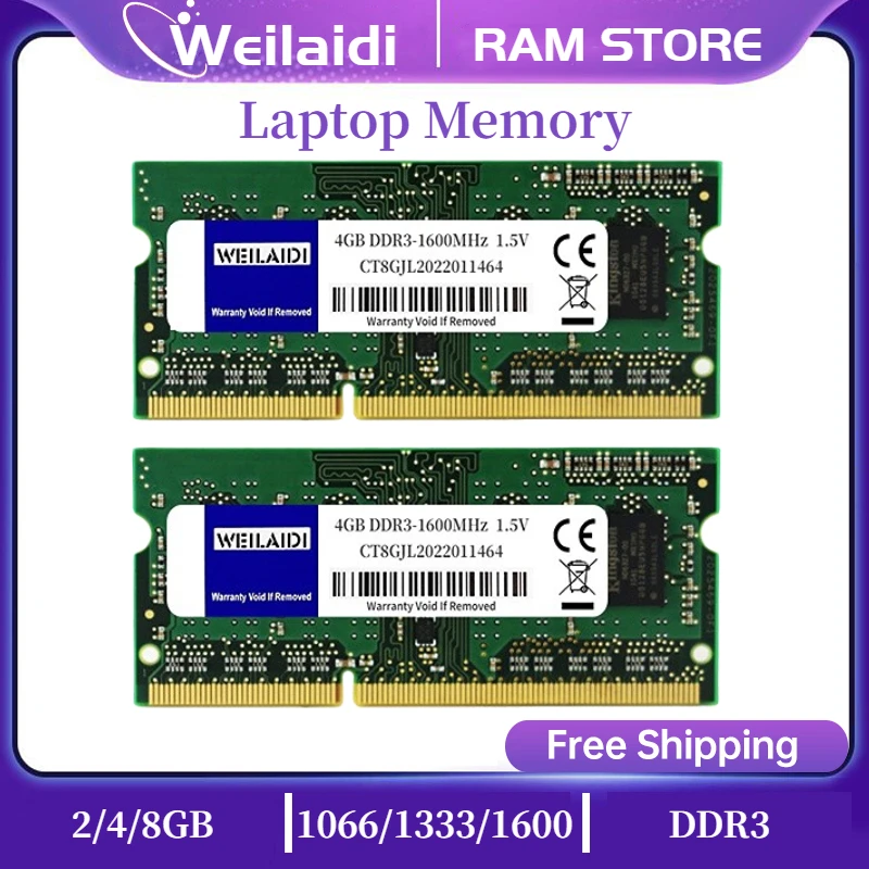 4GB SODIMM DDR3 1600mhz PC3-12800 (Laptop Geheugen