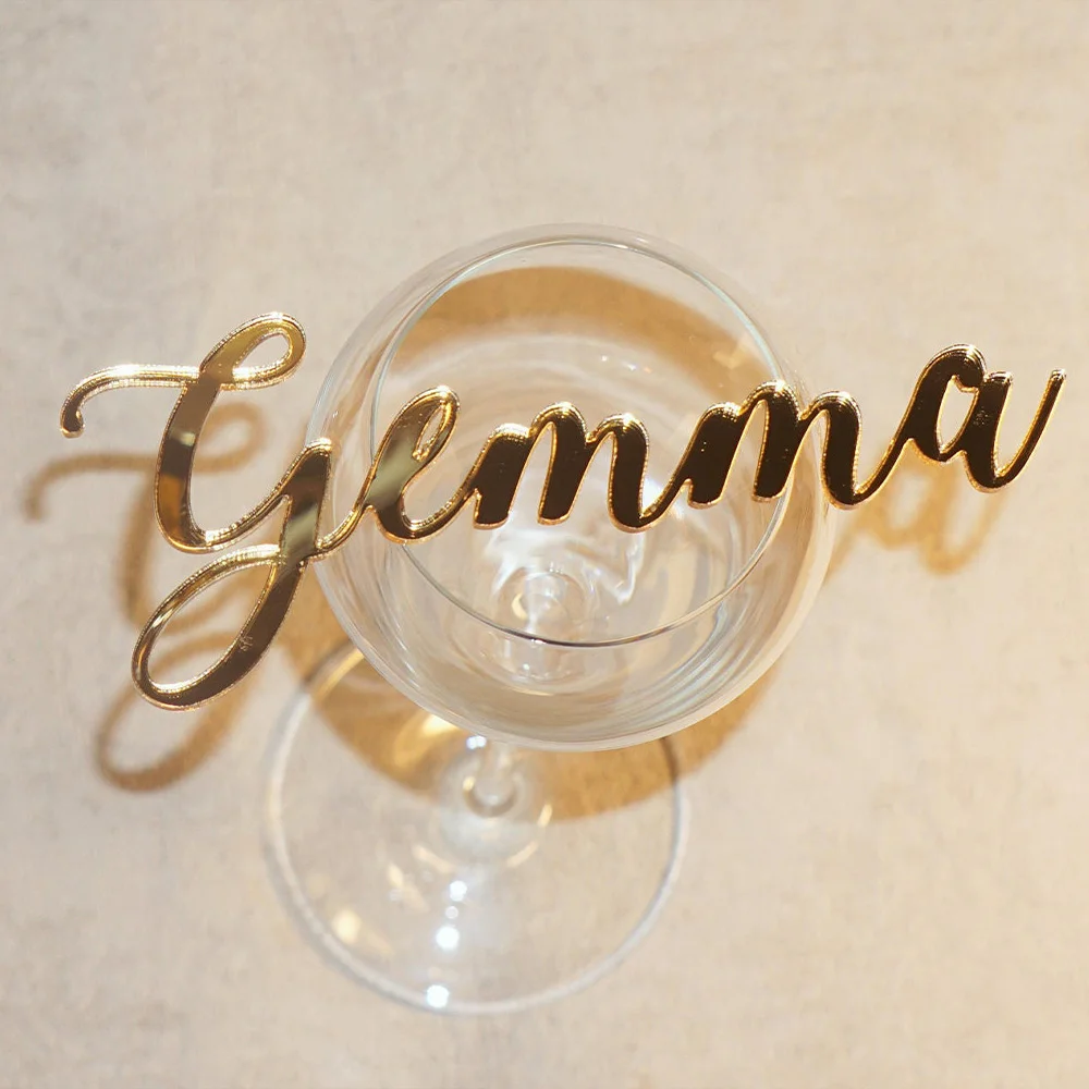 Personalisierte Namensschilder aus Acryl-Buchstaben, Geeignet für Restaurants, Familienfeiern, Geburtstagspartys und Hochzeiten – Detail 8
