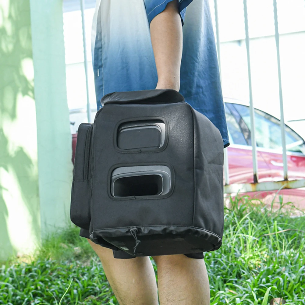 Carrying Travel Case with Side Microphone Storage Bag Carrying Cover Shockproof for JBL PartyBox Encore Essential Party Speaker